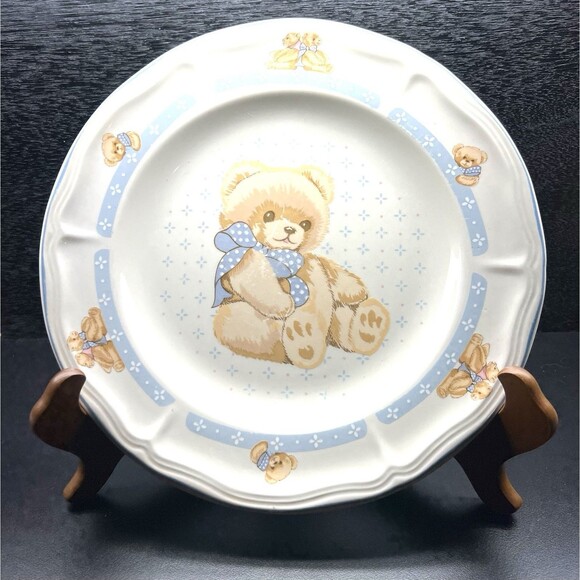 Tienshan Other - Tienshan Stoneware Theodore Country Bear Dinner 10.25” Plate